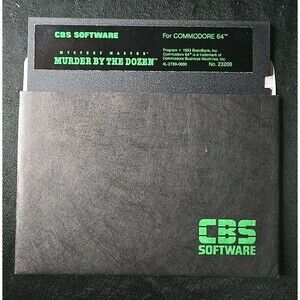 Murder By The Dozen Game Commodore 64 C64, CBS Software 5.25"  FLOPPY Untested